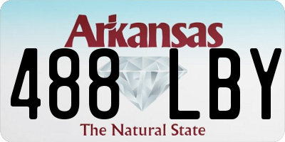 AR license plate 488LBY