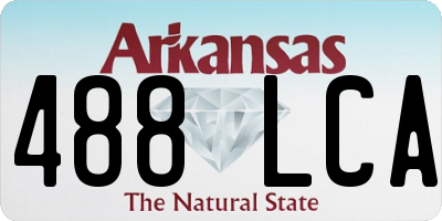AR license plate 488LCA