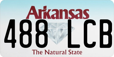 AR license plate 488LCB