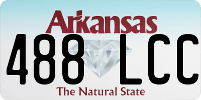 AR license plate 488LCC