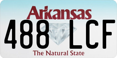 AR license plate 488LCF