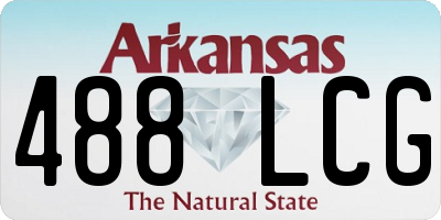 AR license plate 488LCG