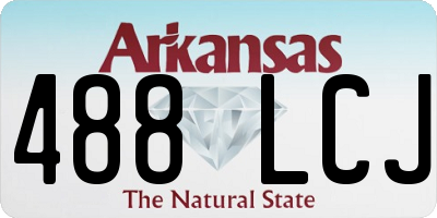 AR license plate 488LCJ
