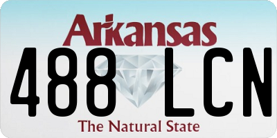 AR license plate 488LCN