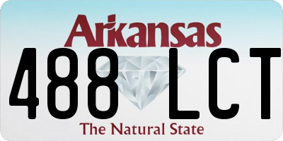 AR license plate 488LCT