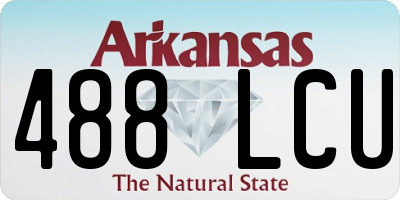 AR license plate 488LCU