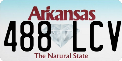 AR license plate 488LCV