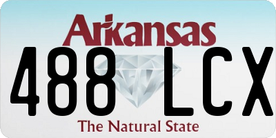AR license plate 488LCX