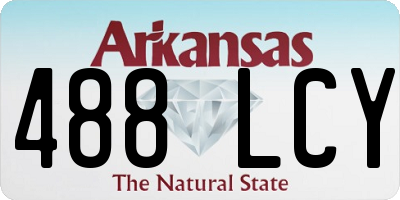 AR license plate 488LCY