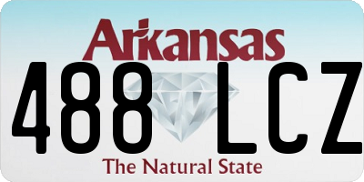 AR license plate 488LCZ