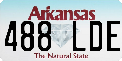 AR license plate 488LDE