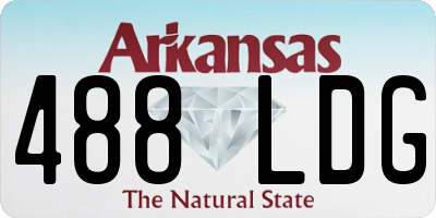 AR license plate 488LDG