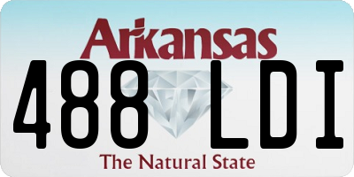AR license plate 488LDI