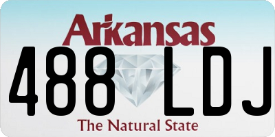 AR license plate 488LDJ