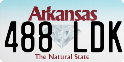 AR license plate 488LDK