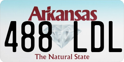 AR license plate 488LDL