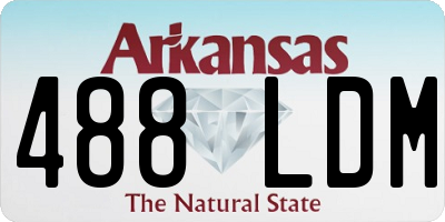 AR license plate 488LDM