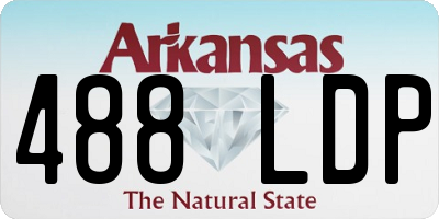 AR license plate 488LDP