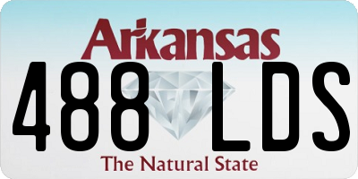 AR license plate 488LDS