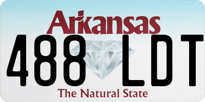 AR license plate 488LDT