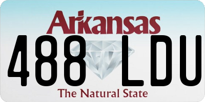 AR license plate 488LDU