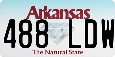 AR license plate 488LDW