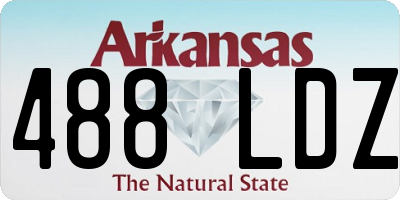 AR license plate 488LDZ