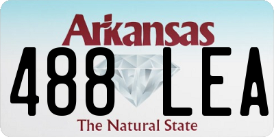 AR license plate 488LEA