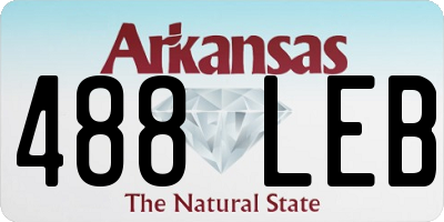 AR license plate 488LEB