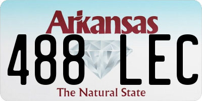 AR license plate 488LEC