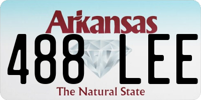 AR license plate 488LEE