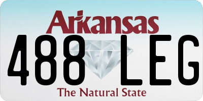 AR license plate 488LEG