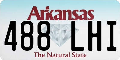 AR license plate 488LHI
