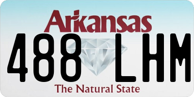 AR license plate 488LHM