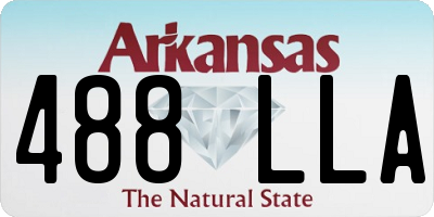 AR license plate 488LLA