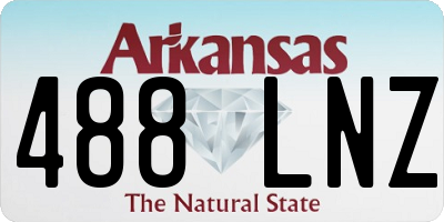 AR license plate 488LNZ
