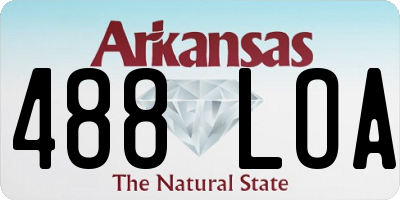 AR license plate 488LOA