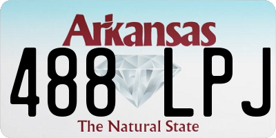 AR license plate 488LPJ
