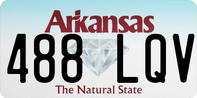 AR license plate 488LQV