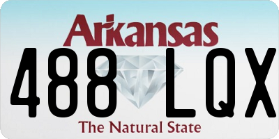 AR license plate 488LQX