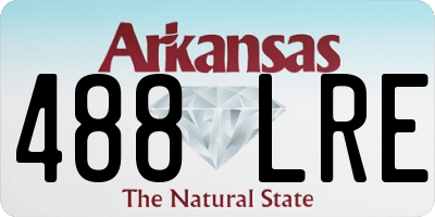 AR license plate 488LRE