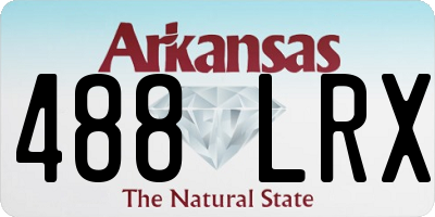 AR license plate 488LRX