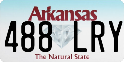 AR license plate 488LRY