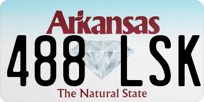 AR license plate 488LSK