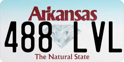 AR license plate 488LVL