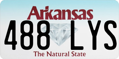 AR license plate 488LYS