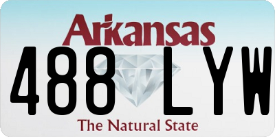 AR license plate 488LYW