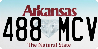 AR license plate 488MCV