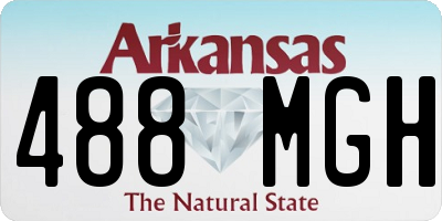 AR license plate 488MGH