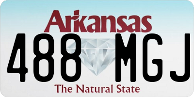 AR license plate 488MGJ